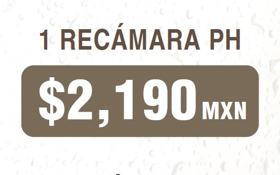 Membresía 1 Recámara PH — $2,190 MXN / mes