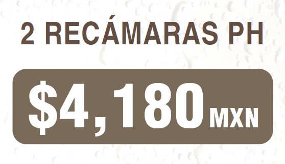 Membresía 2 Recámaras PH — $4,180 MXN / mes